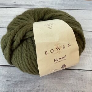Rowan Big Wool Yarn 49‎ Lichen Green 100% Merino 100g 87 Yards Bulky